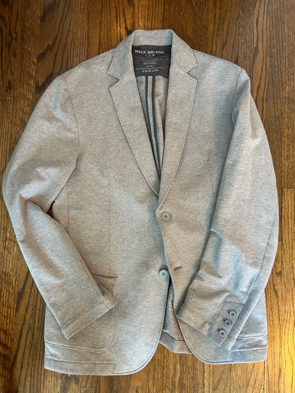 Mack Weldon Light Gray Knit Sport Coat